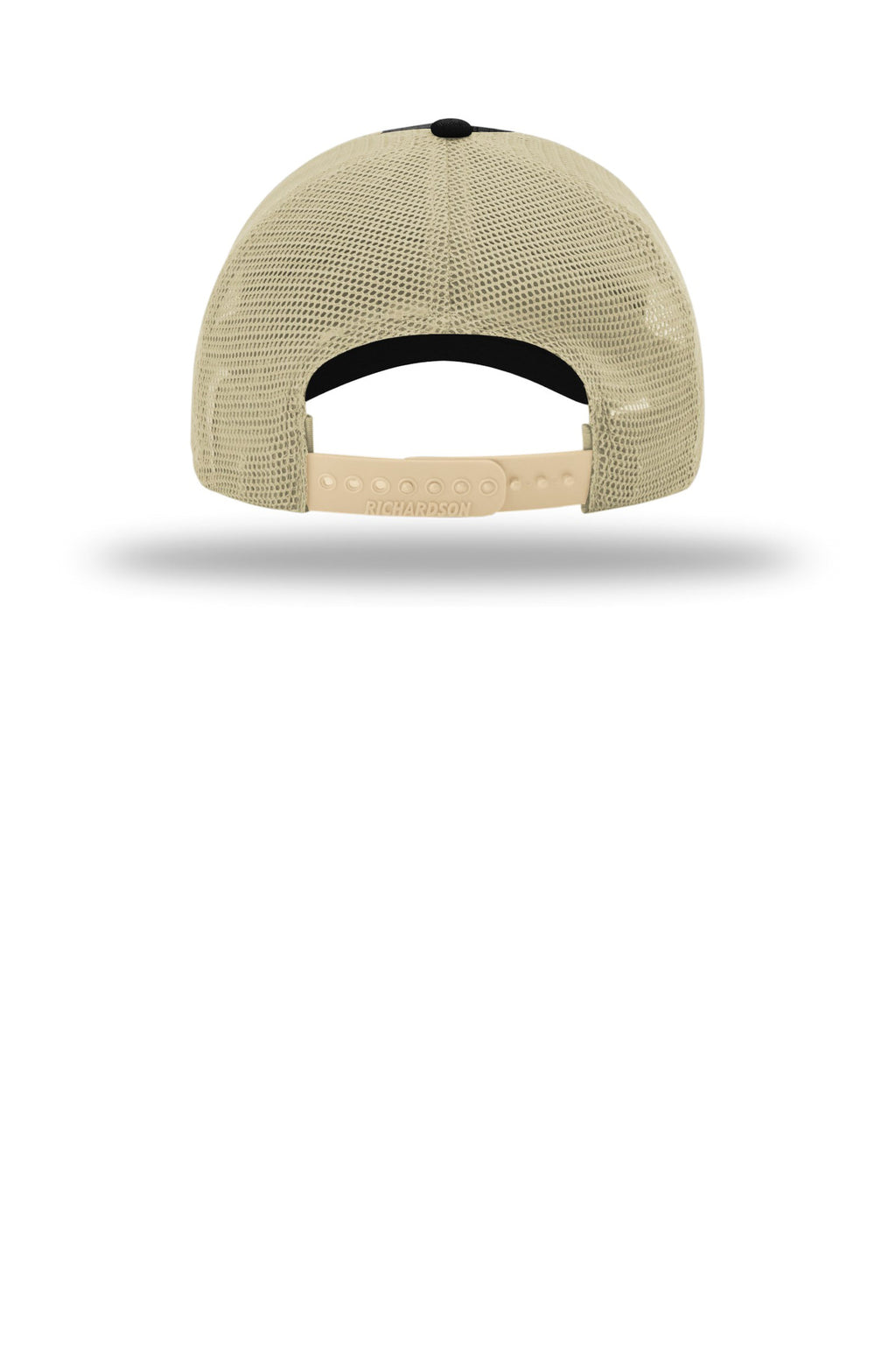 Richardson Garment Washed Trucker 111 - Black/ Khaki - back