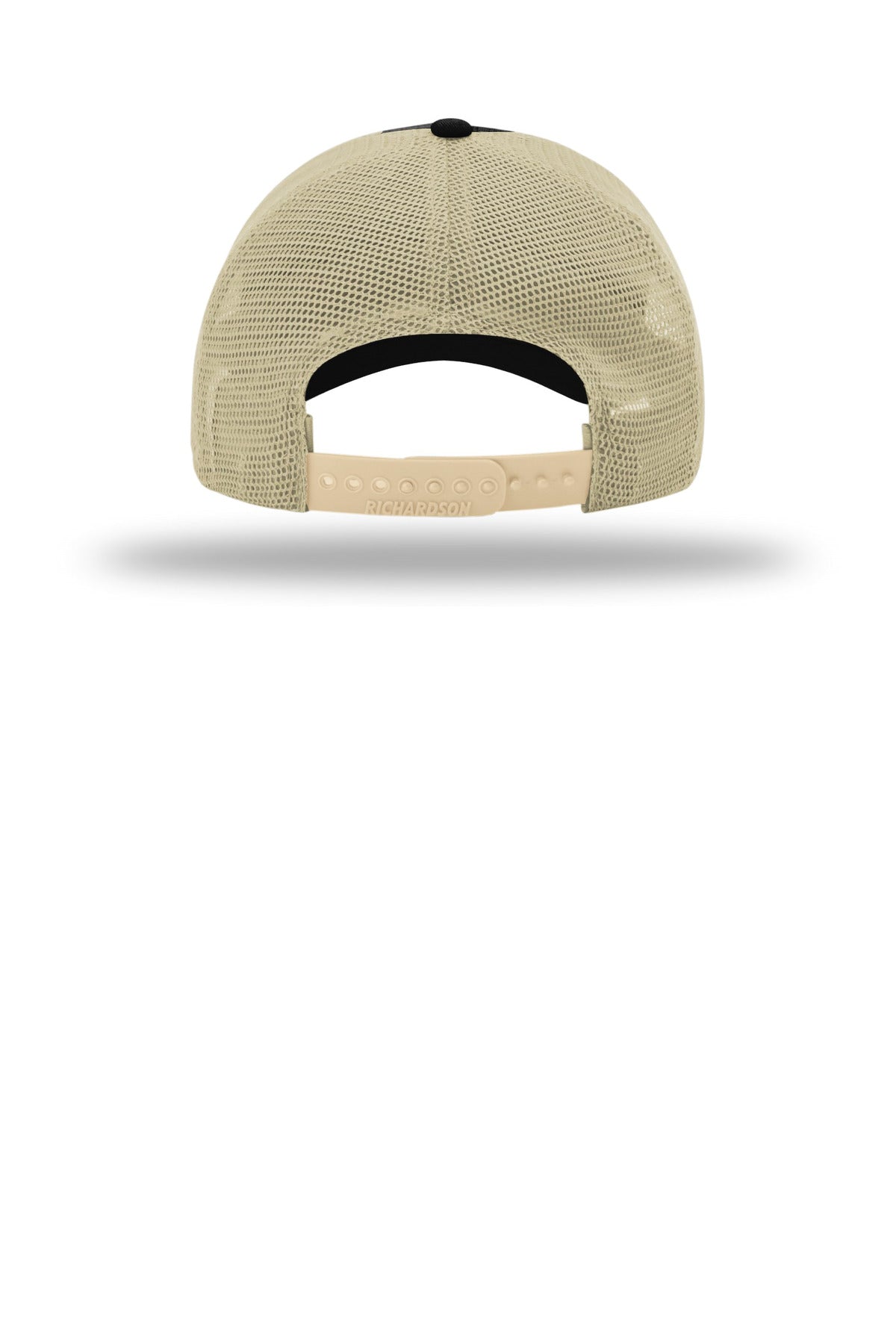 Richardson Garment Washed Trucker 111 - Black/ Khaki - back