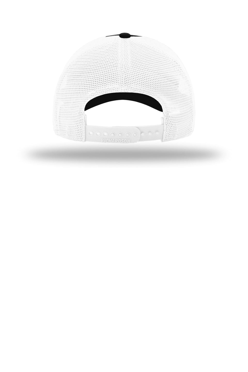 Richardson Garment Washed Trucker 111 - Black/ White - back