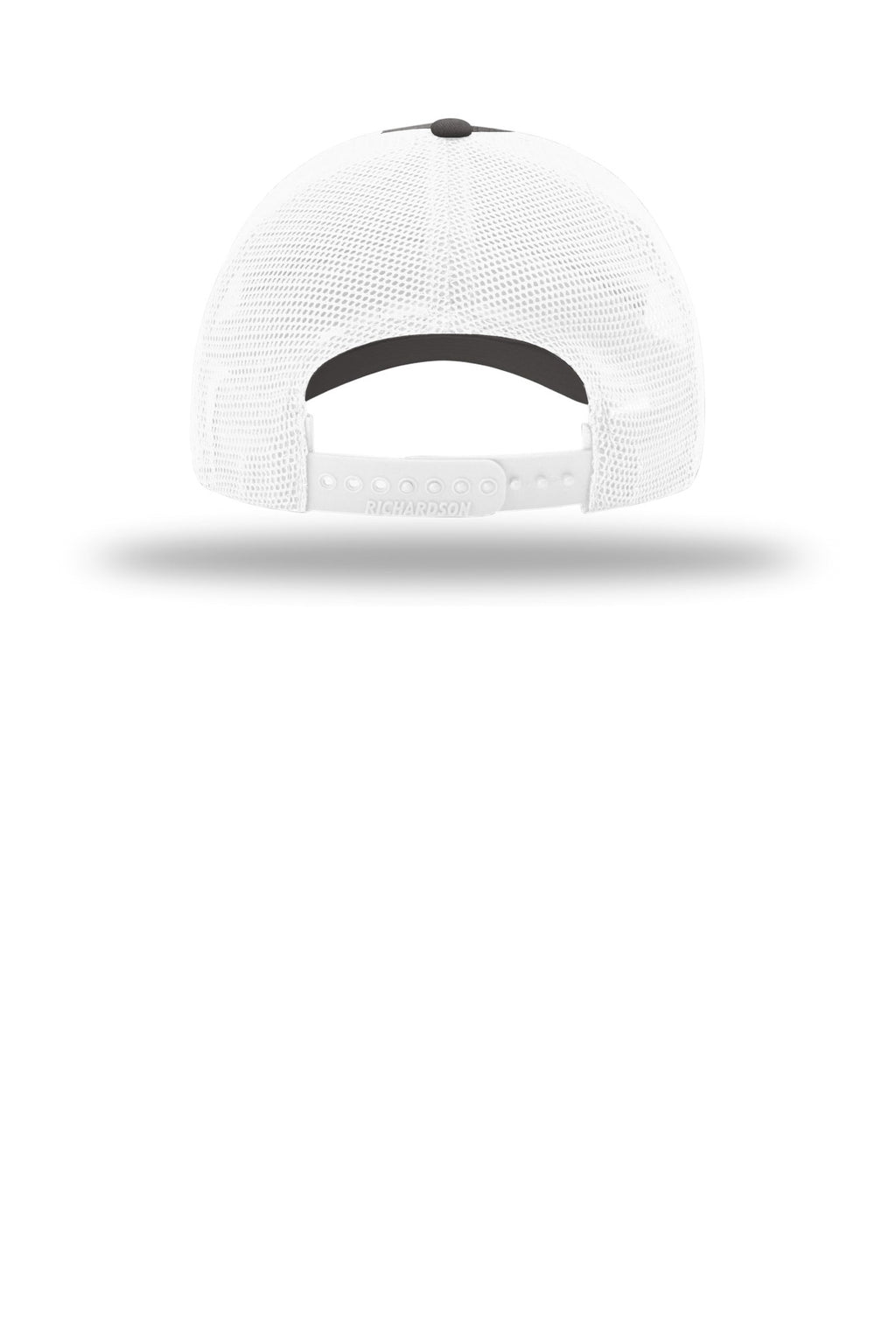 Richardson Garment Washed Trucker 111 - Charcoal/ White - back