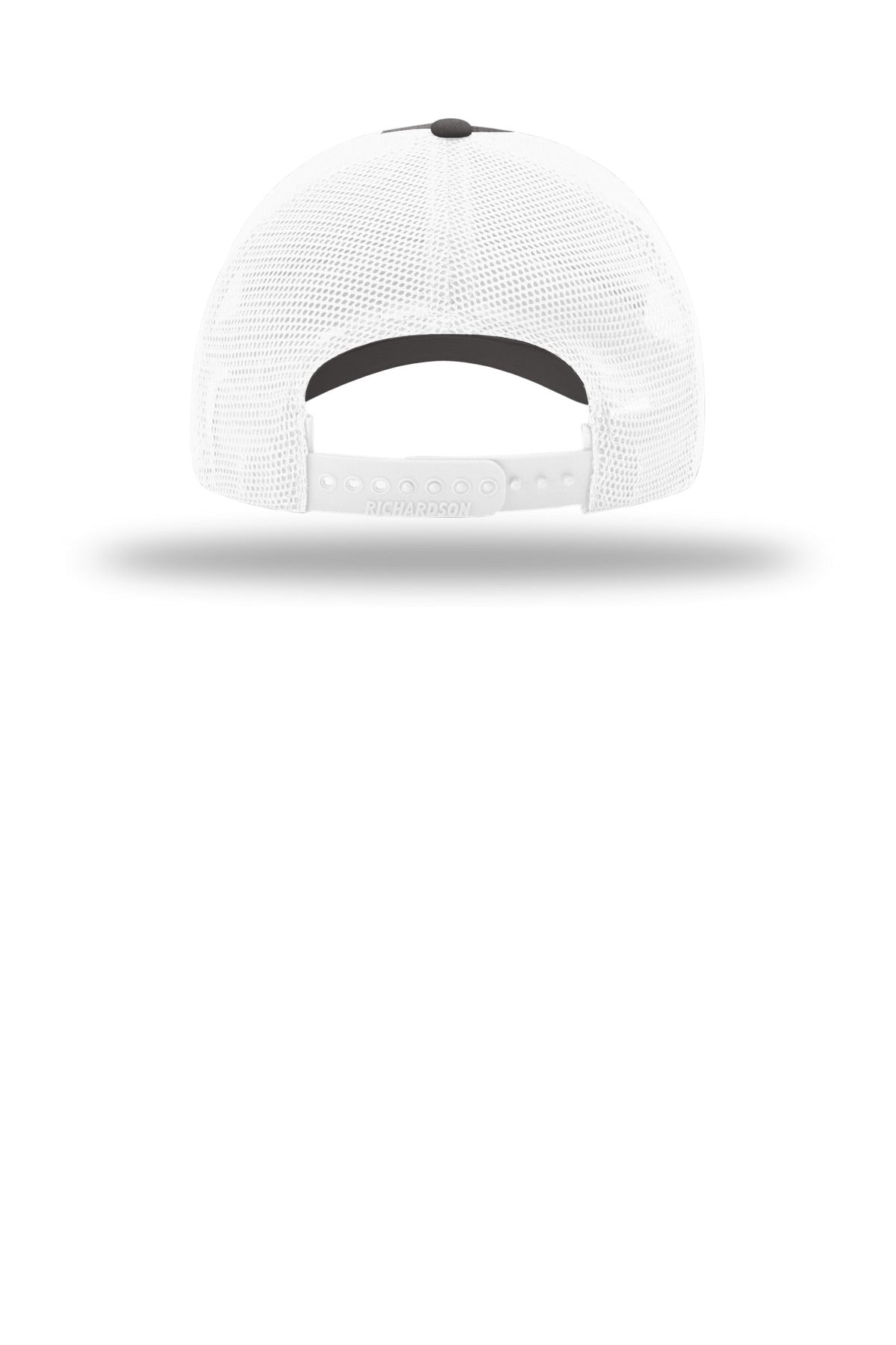 Richardson Garment Washed Trucker 111 - Charcoal/ White - back