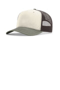 Richardson Five-Panel Champ Trucker 112FPC - Birch/ Brown/ Loden - front