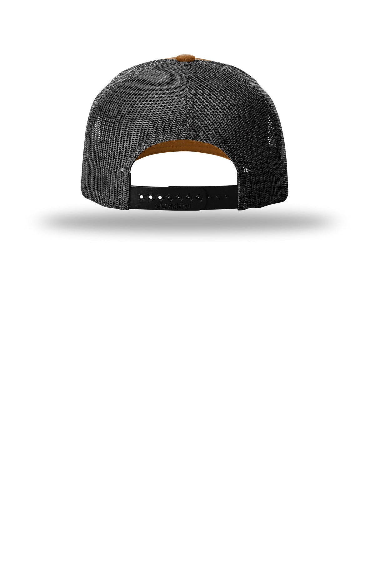 Richardson Five-Panel with Rope 112FPR - Caramel/ Black/ Black - back