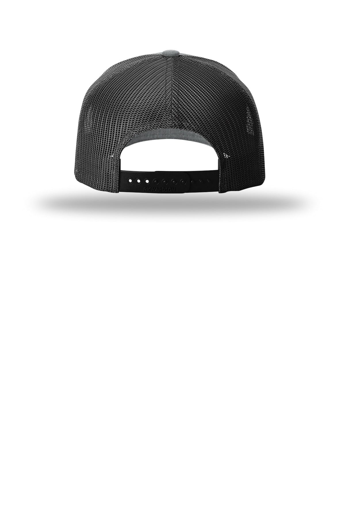 Richardson Five-Panel with Rope 112FPR - Heather Grey/ Black/ Black - back