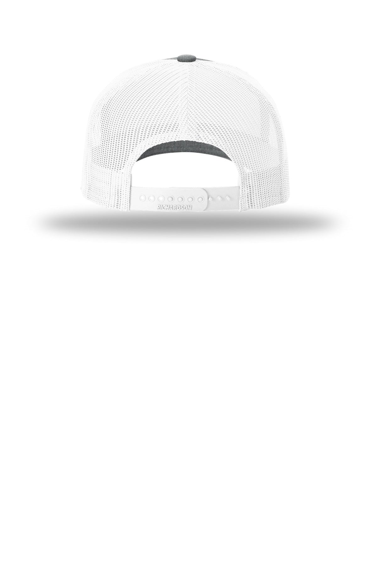 Richardson Five-Panel with Rope 112FPR - Heather Grey/ White/ White - back