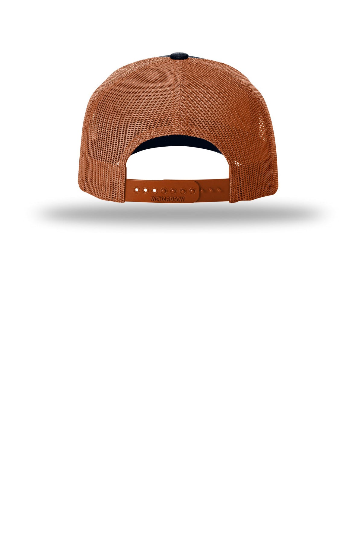 Richardson Five-Panel with Rope 112FPR - Navy/ Dark Orange/ Dark Orange - back