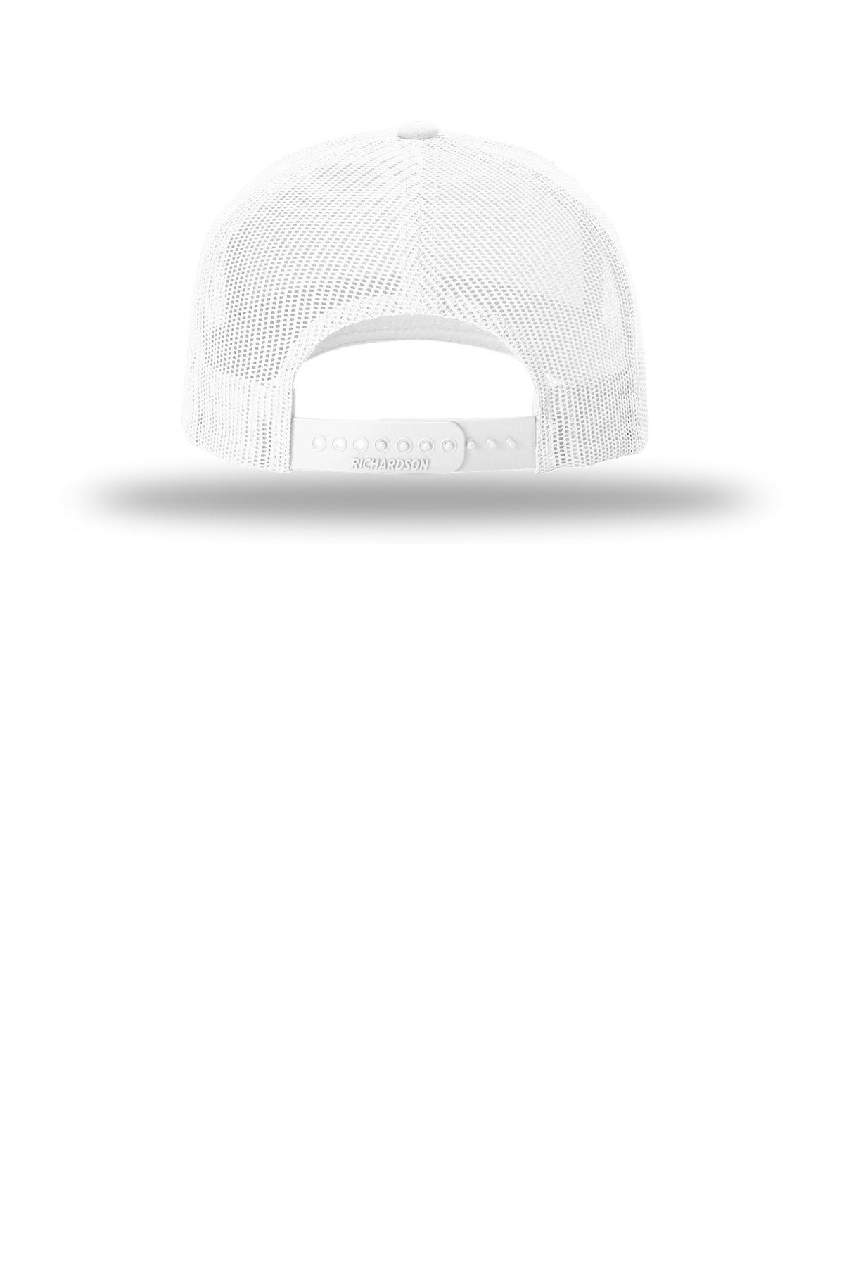 Richardson Five-Panel with Rope 112FPR - White/ Navy - back