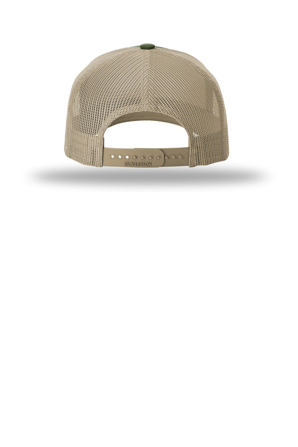 Richardson Five-Panel Trucker 112FP - Army Olive/ Tan - back