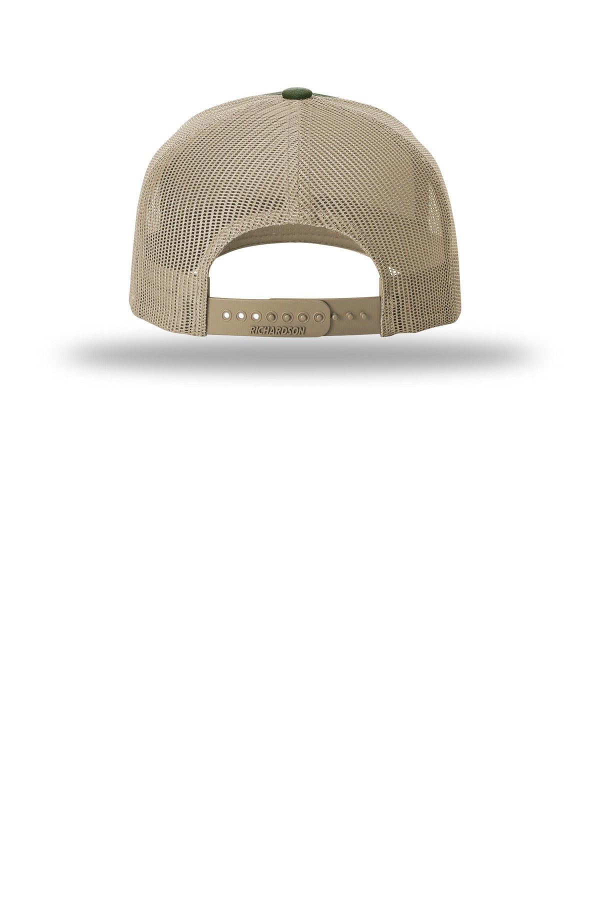 Richardson Five-Panel Trucker 112FP - Army Olive/ Tan - back