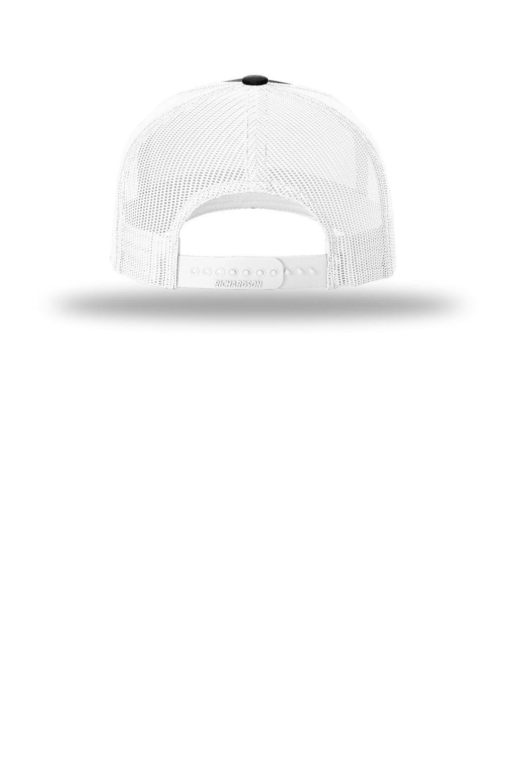Richardson Five-Panel Trucker 112FP - Black/ White - back