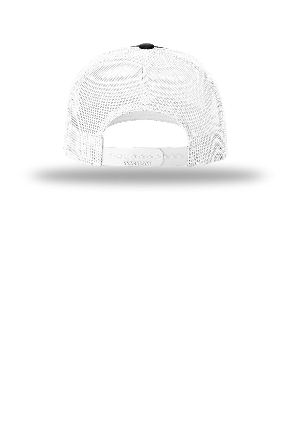 Richardson Five-Panel Trucker 112FP - Black/ White - back