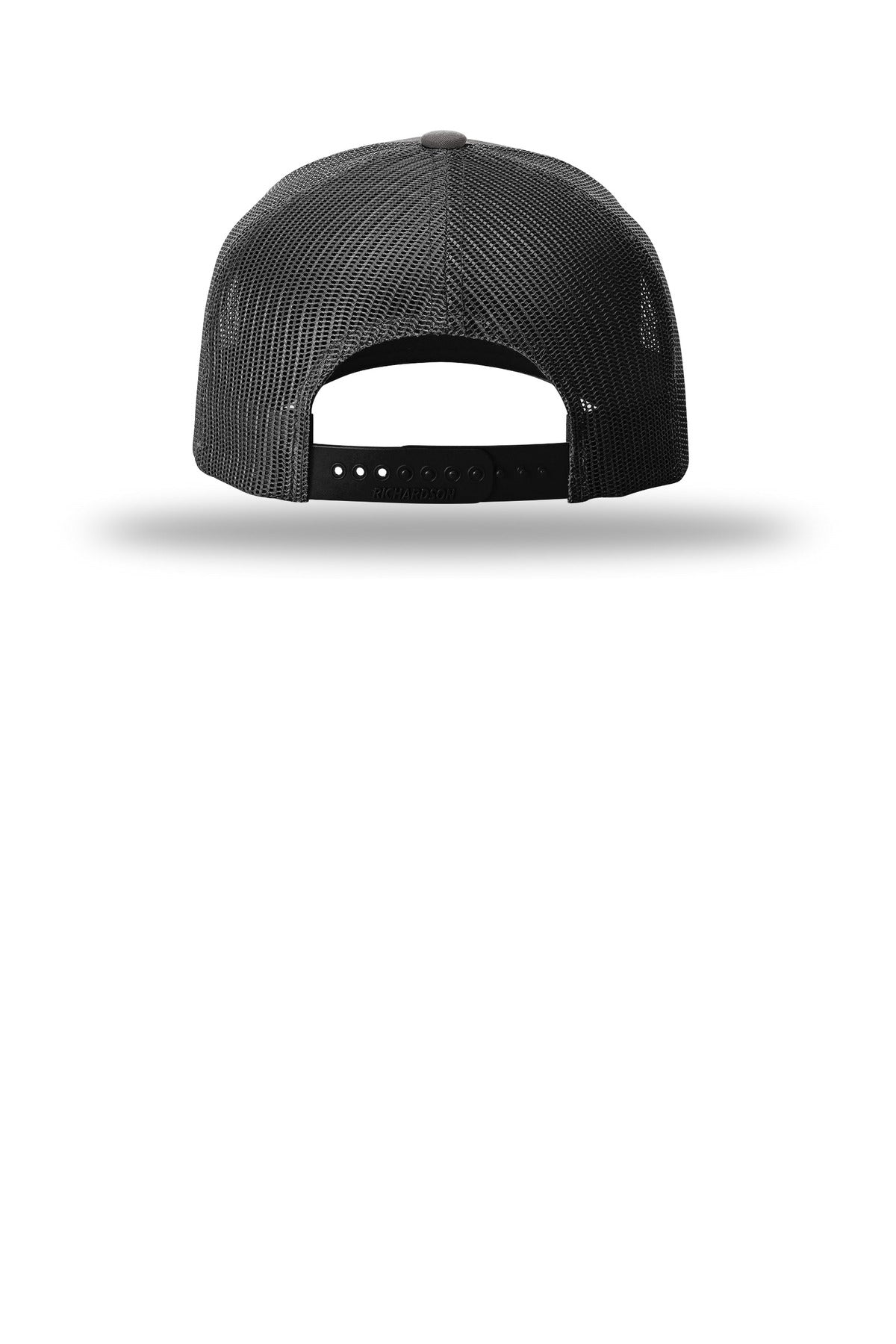 Richardson Five-Panel Trucker 112FP - Charcoal/ Black - back