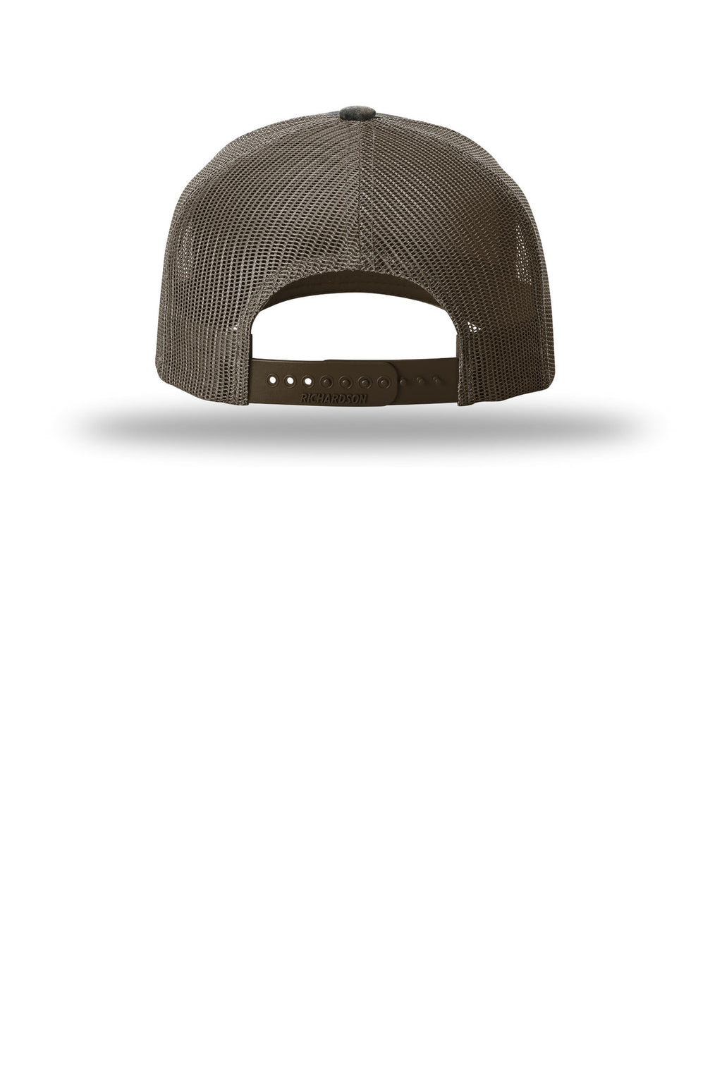 Richardson Printed Five-Panel Trucker 112PFP - Mossy Oak Habitat/ Brown - back