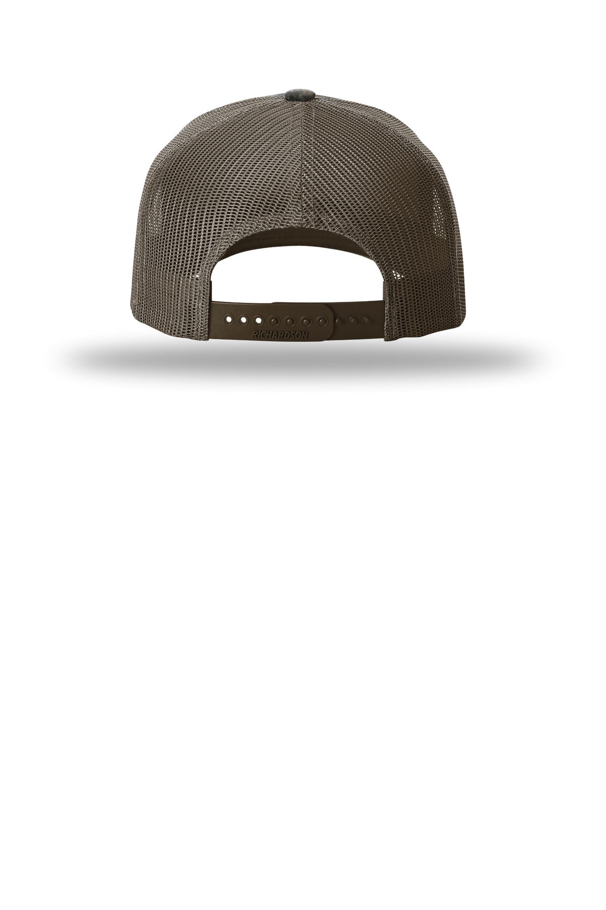 Richardson Printed Five-Panel Trucker 112PFP - Mossy Oak Habitat/ Brown - back