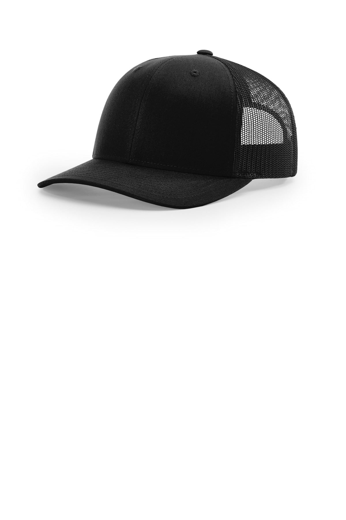 Richardson 112+ R-Flex Adjustable Trucker 112PL - Black - front