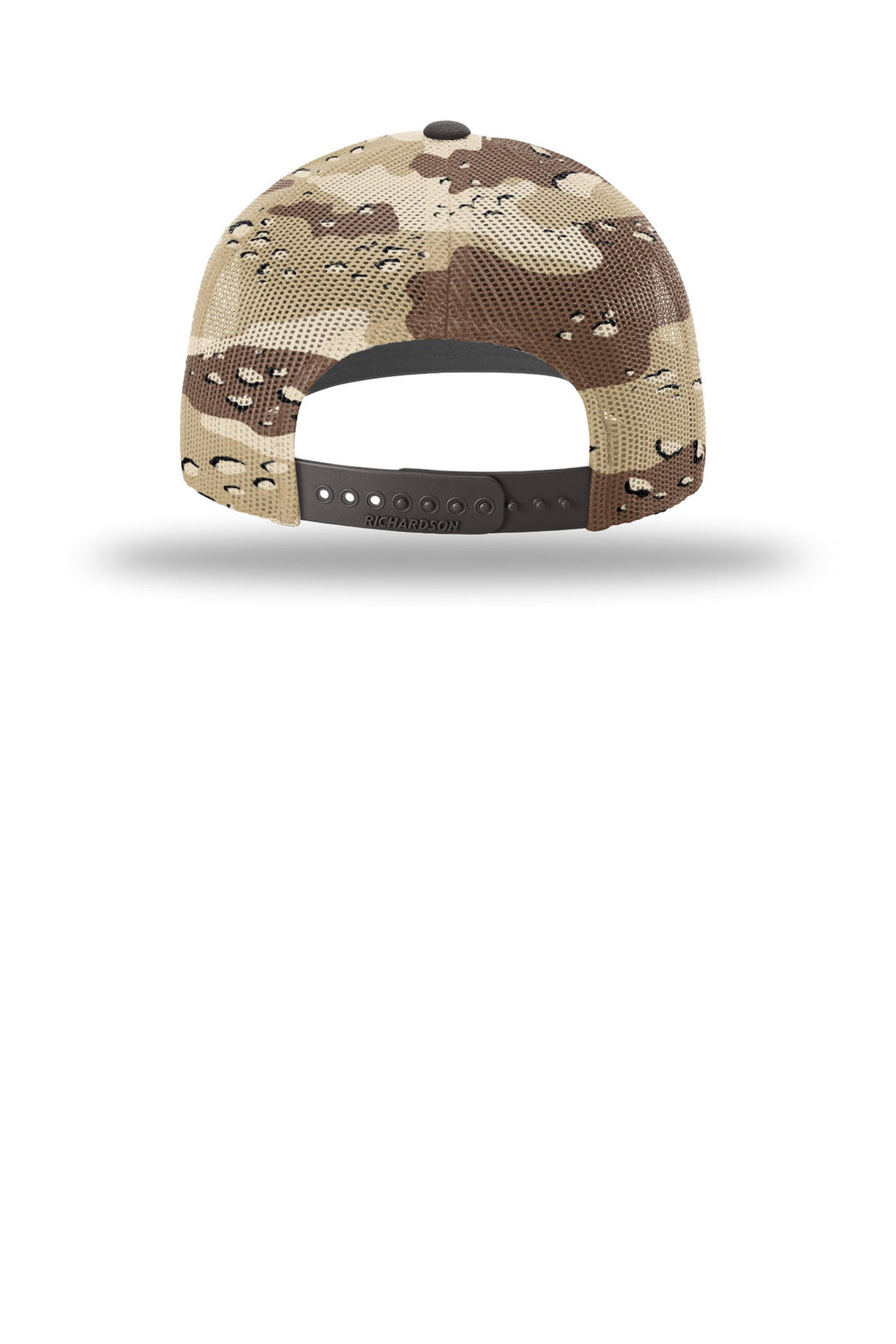 Richardson Printed Mesh Trucker 112PM - Brown/ Desert Camo - back