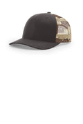 Richardson Printed Mesh Trucker 112PM - Brown/ Desert Camo - front