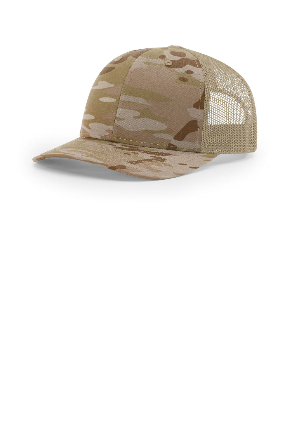 Richardson Printed Tactical Trucker 112PT - Multicam Arid/ Tan - front
