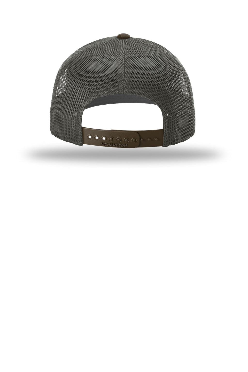 Richardson Trucker Cap 112 - Cream/ Grey Brown/ Brown - back