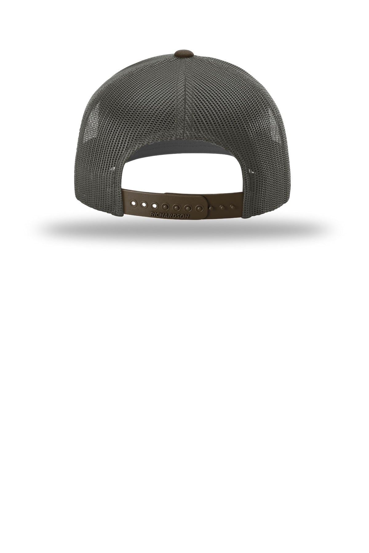 Richardson Trucker Cap 112 - Cream/ Grey Brown/ Brown - back