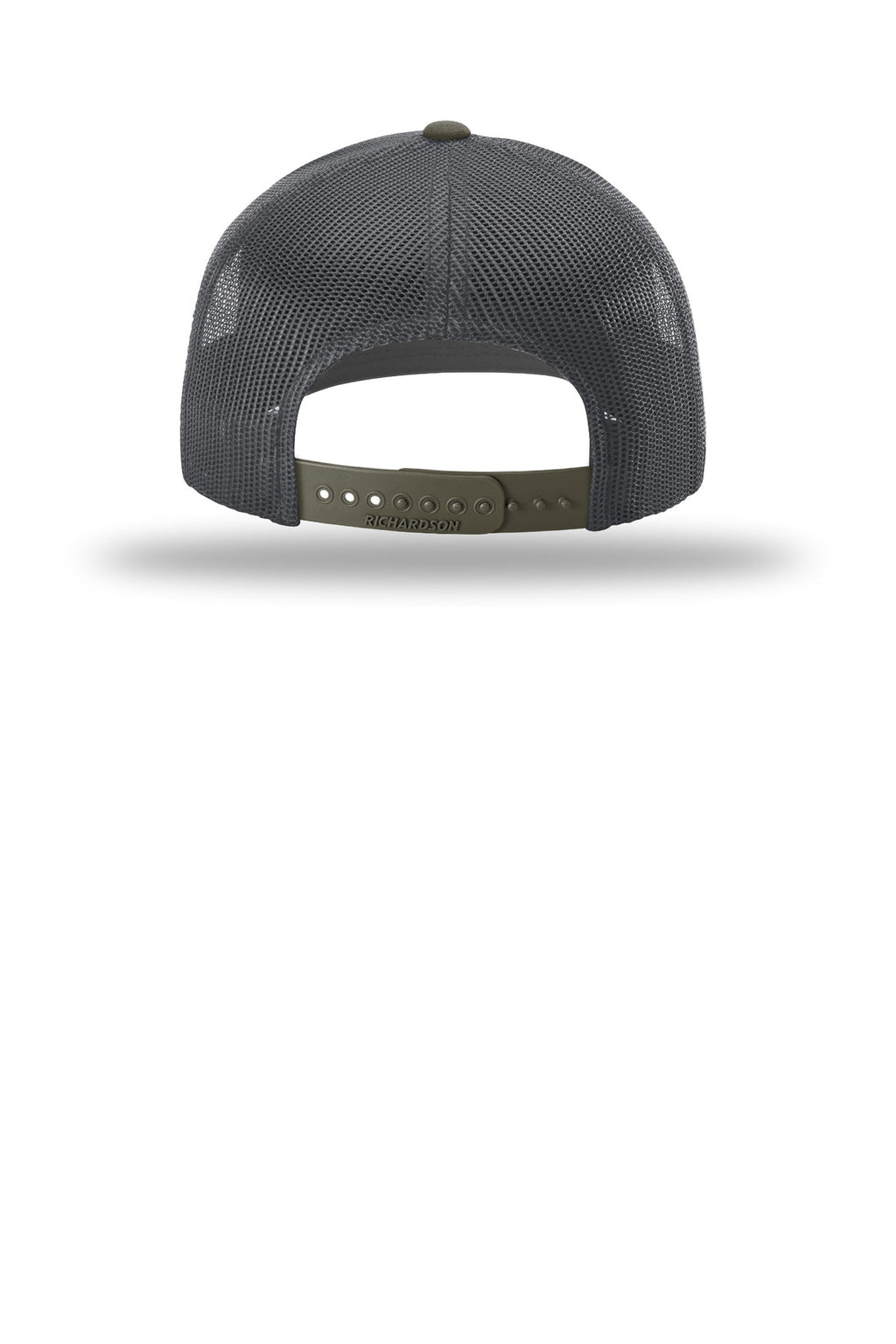 Richardson Trucker Cap 112 - Gunmetal/ Gunmetal/ Chocolate Chip - back