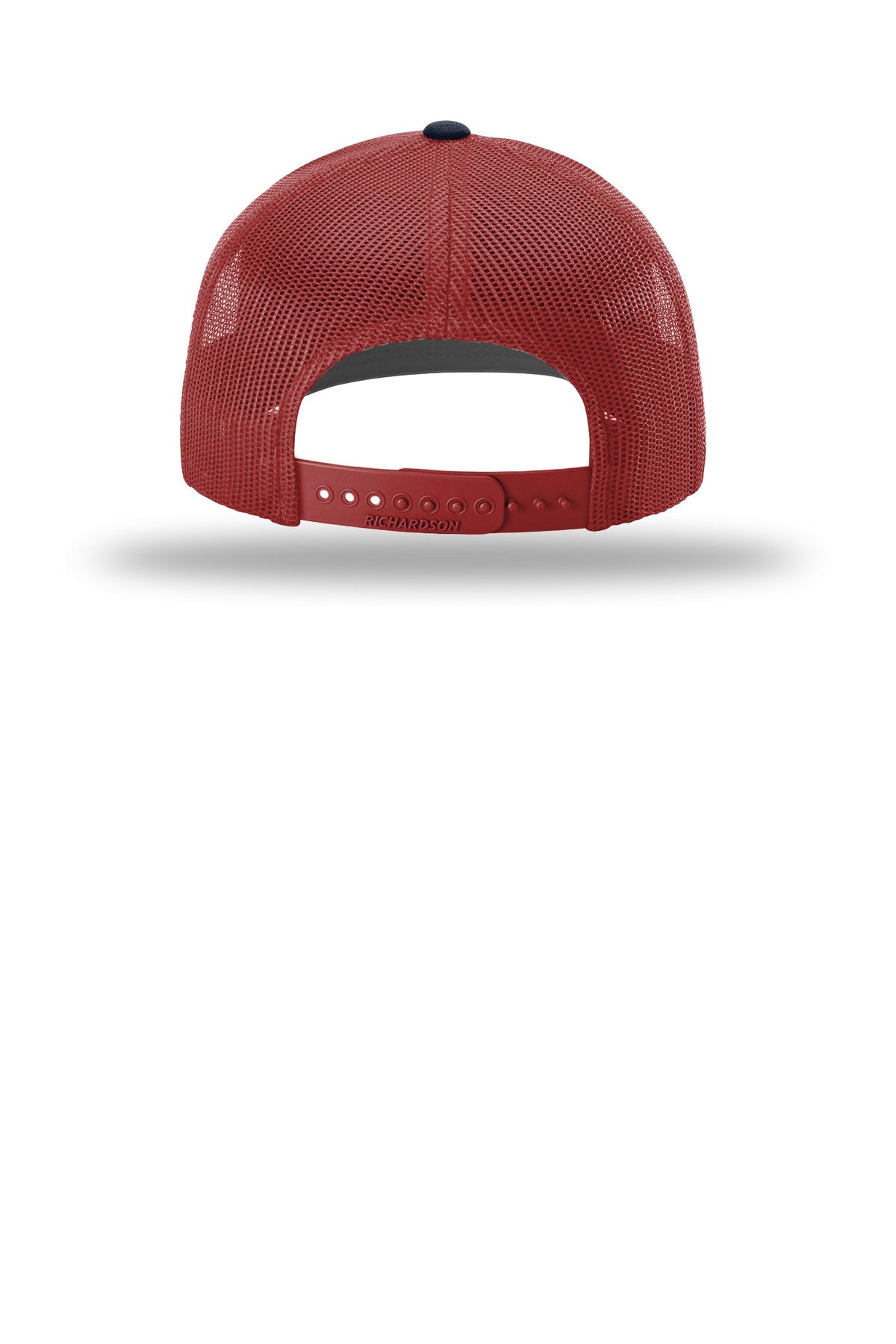 Richardson Trucker Cap 112 - Heather Grey/ Cardinal/ Navy - back