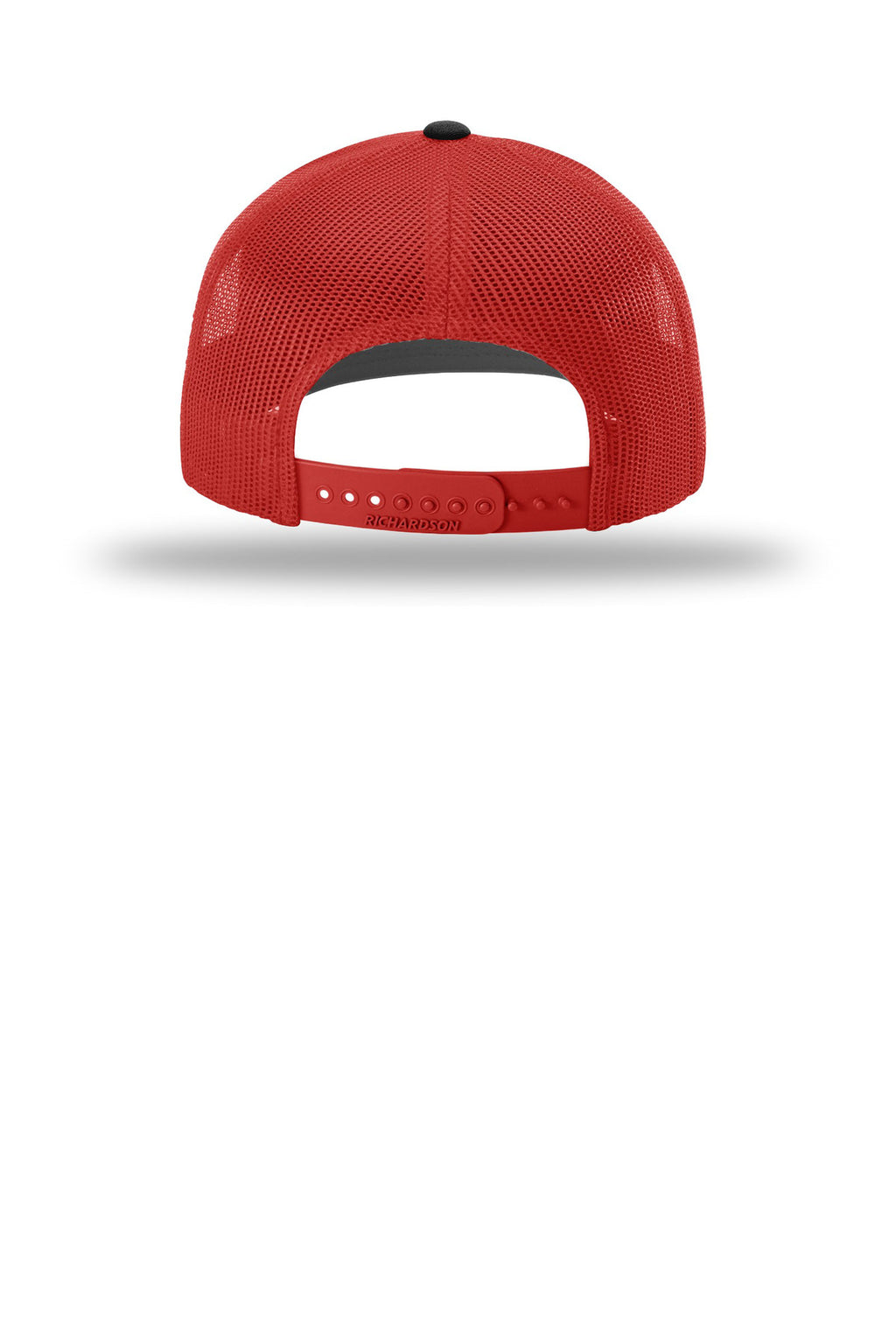 Richardson Trucker Cap 112 - Heather Grey/ Red/ Black - back