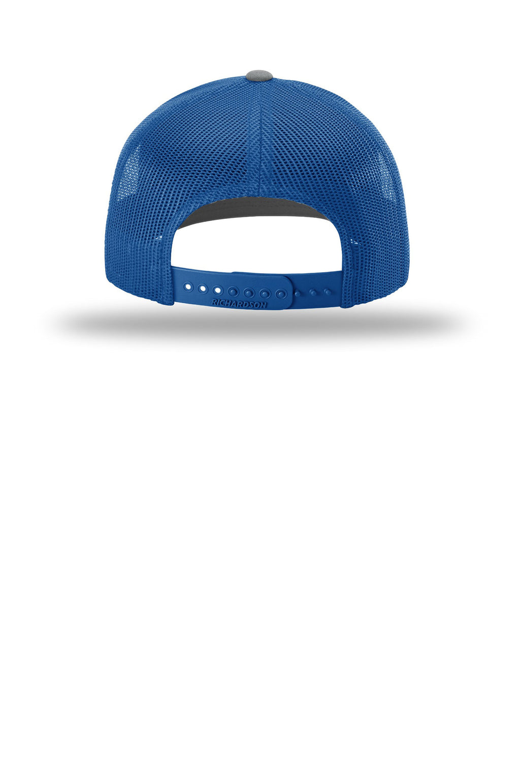 Richardson Trucker Cap 112 - Heather Grey/ Royal - back