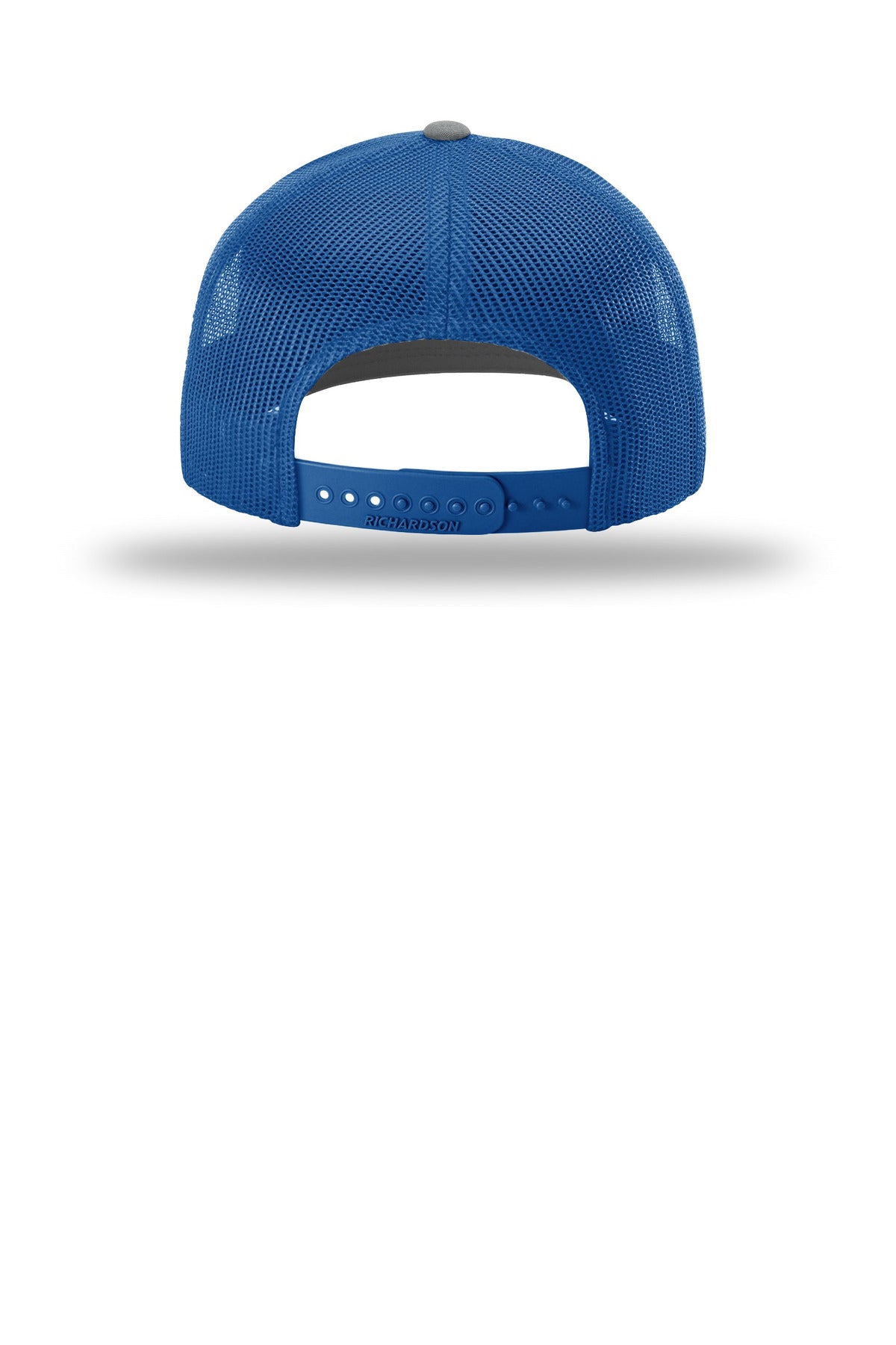 Richardson Trucker Cap 112 - Heather Grey/ Royal - back