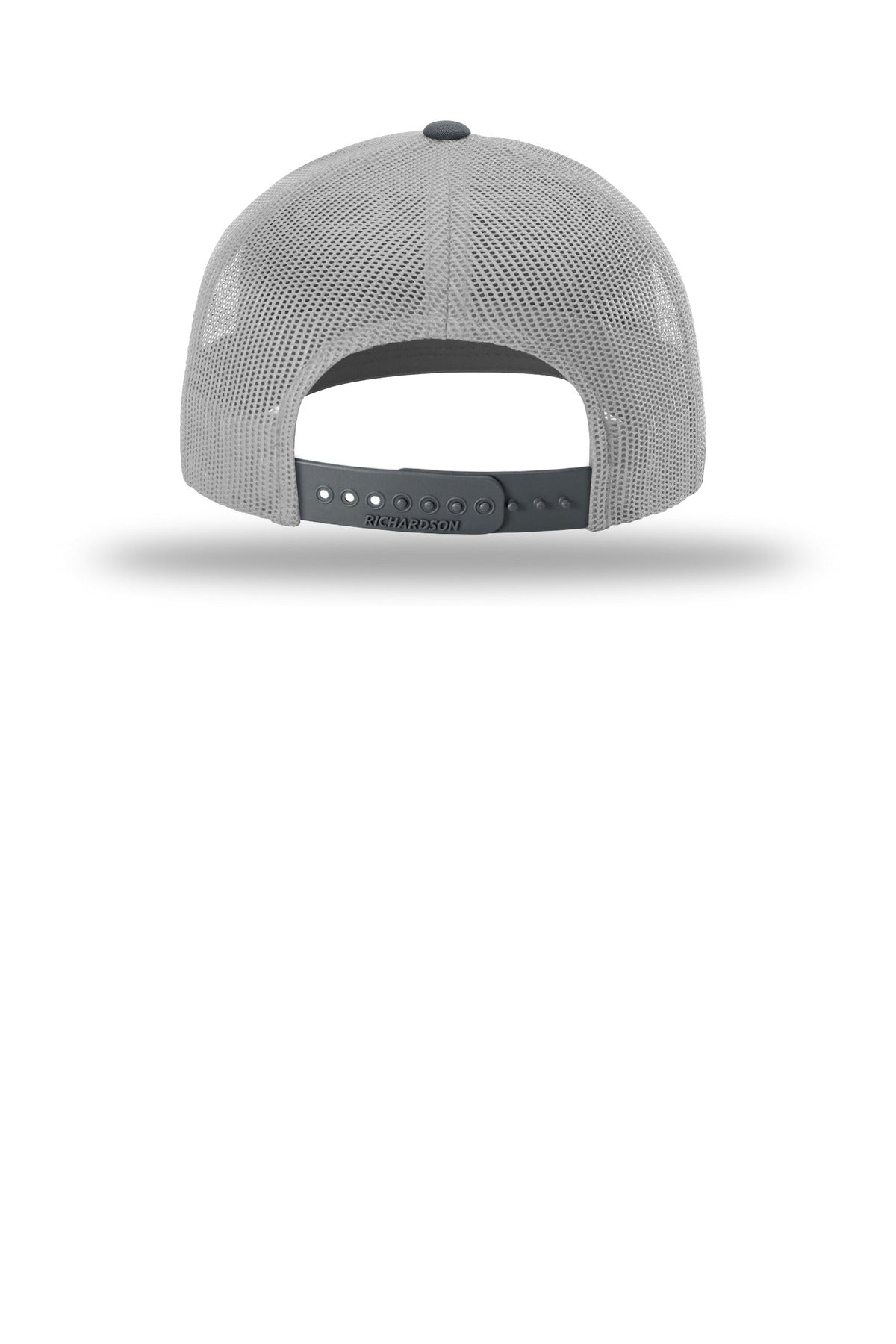 Richardson Trucker Cap 112 - Light Grey/ Light Grey/ Gunmetal - back