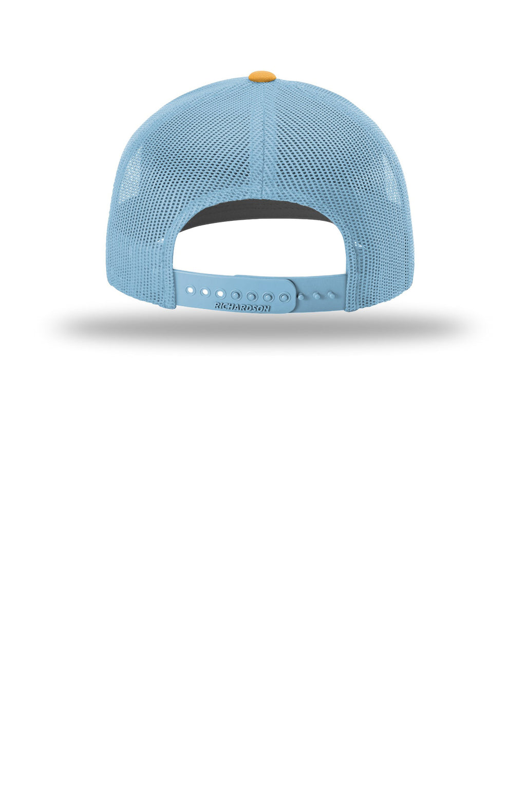 Richardson Trucker Cap 112 - White/ Columbia Blue/ Yellow - back