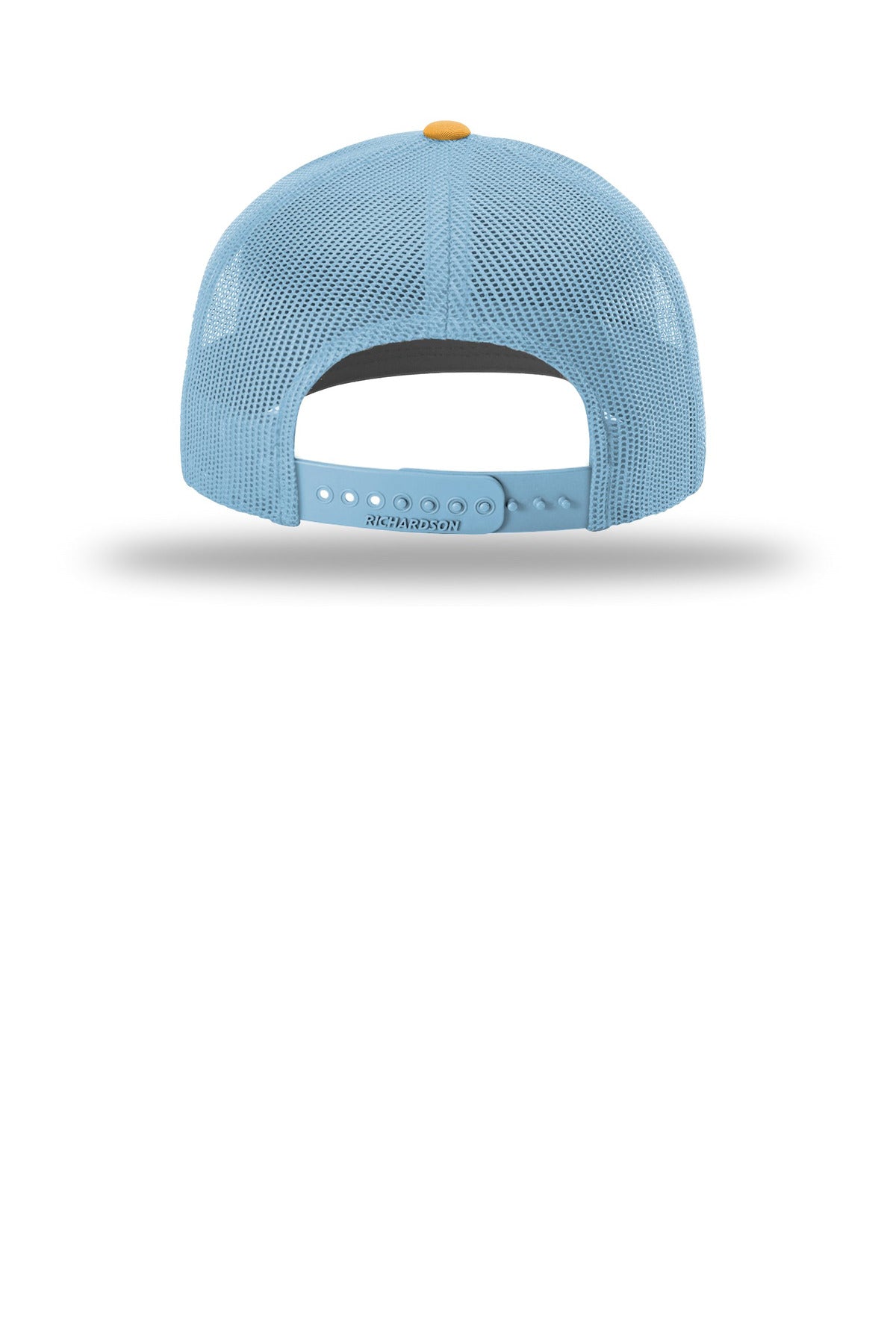 Richardson Trucker Cap 112 - White/ Columbia Blue/ Yellow - back