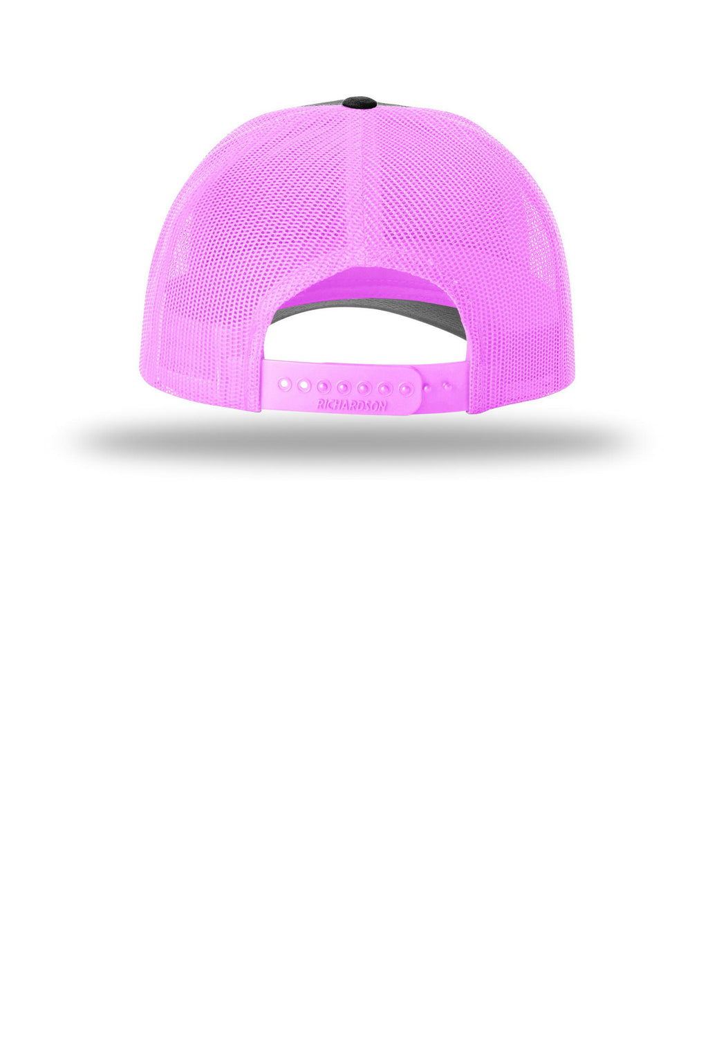Richardson Low Pro Trucker 115 - Black/ Neon Pink - back