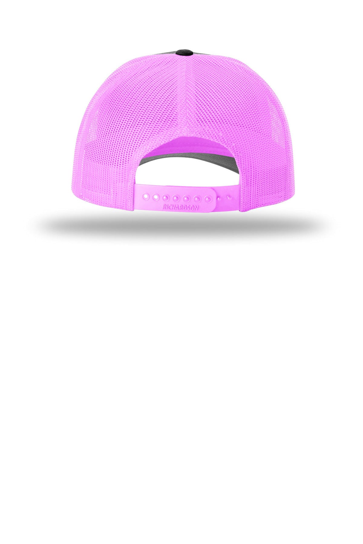 Richardson Low Pro Trucker 115 - Black/ Neon Pink - back