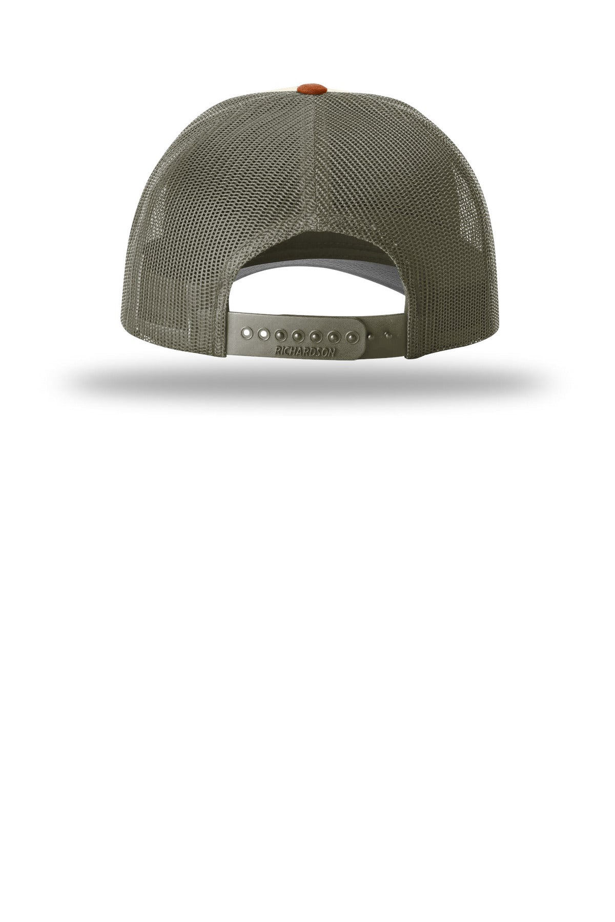 Richardson Low Pro Trucker 115 - Cream/ Loden/ Dark Orange - back