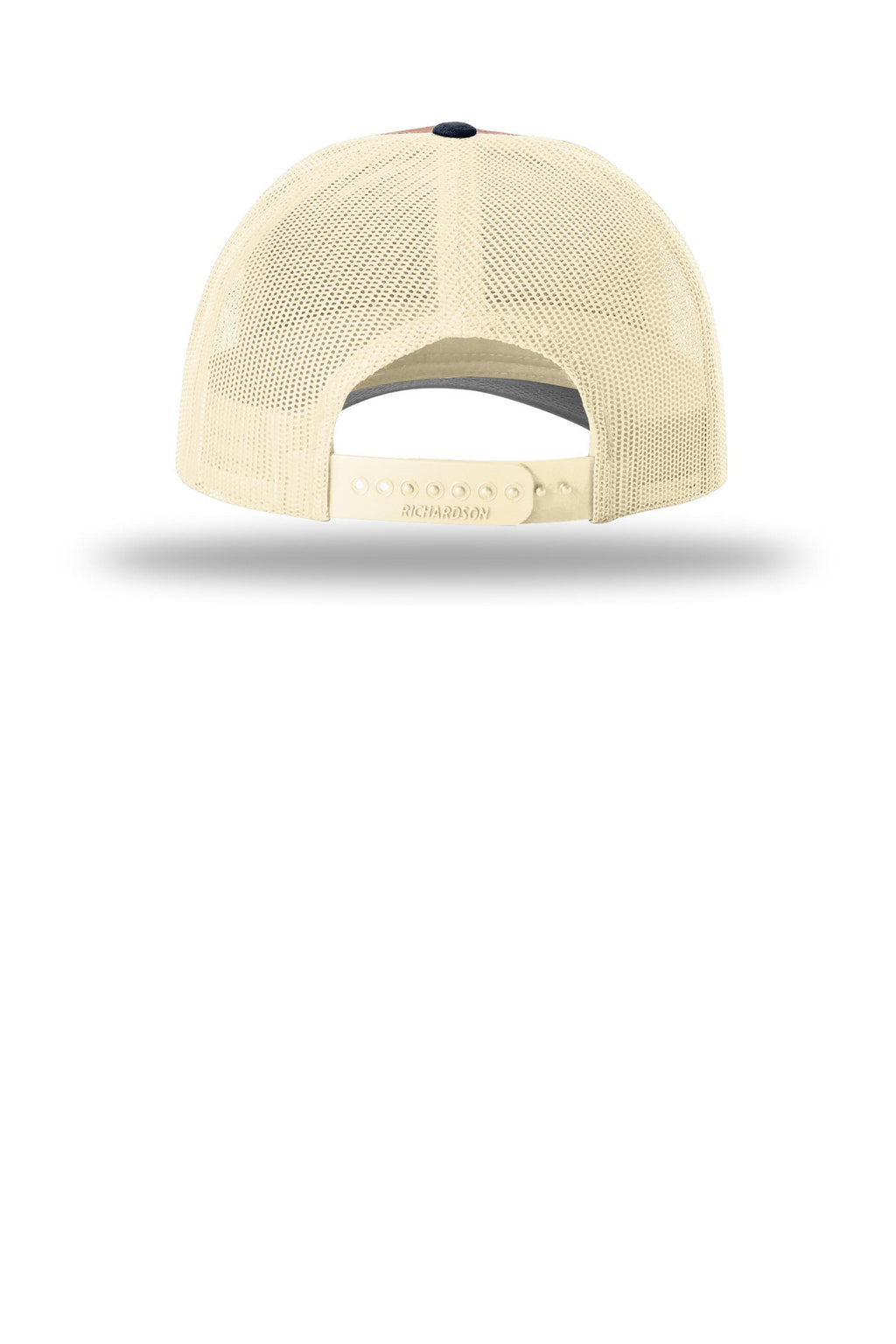 Richardson Low Pro Trucker 115 - Dark Orange/ Birch/ Patriot Blue - back