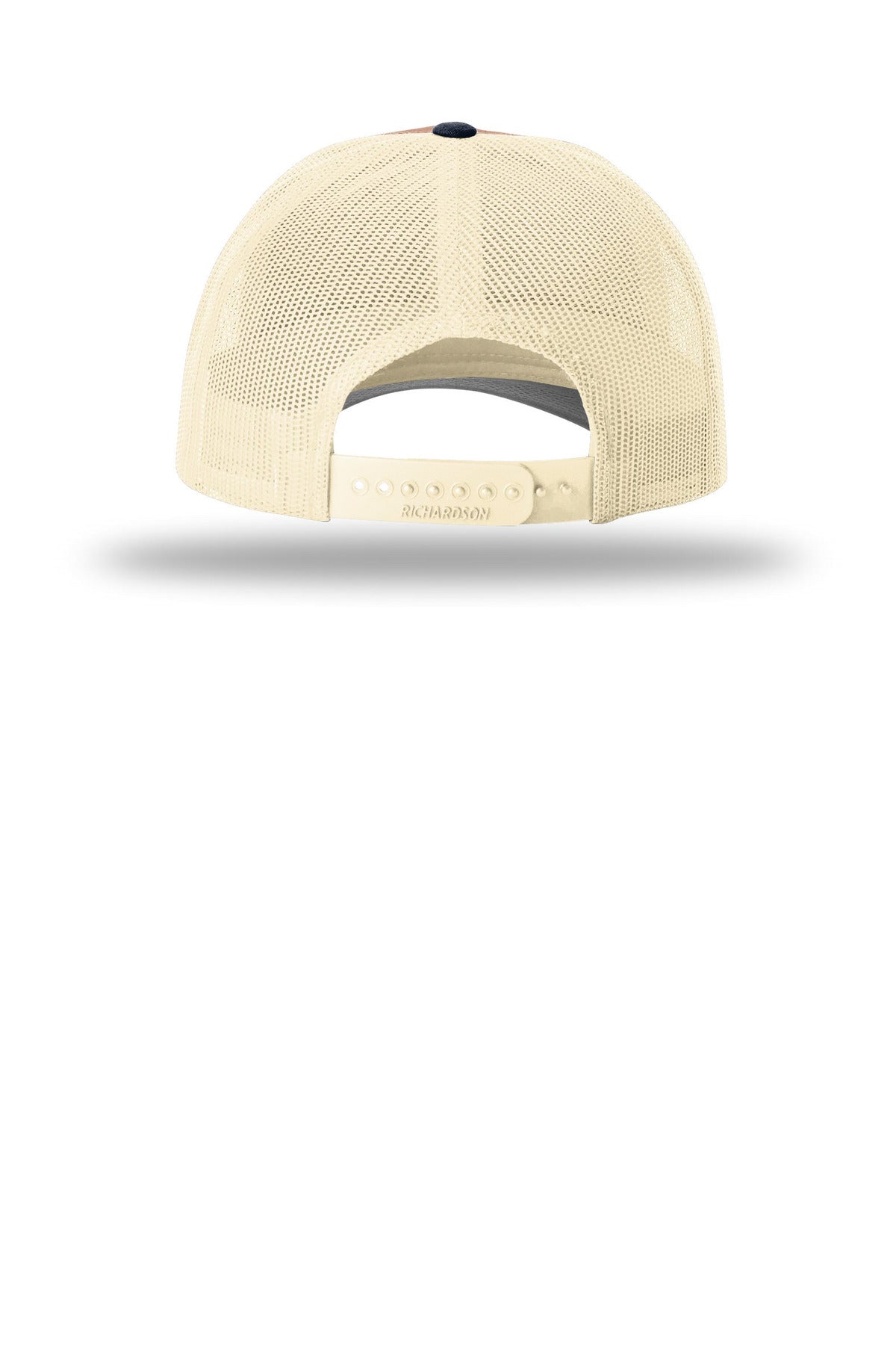 Richardson Low Pro Trucker 115 - Dark Orange/ Birch/ Patriot Blue - back