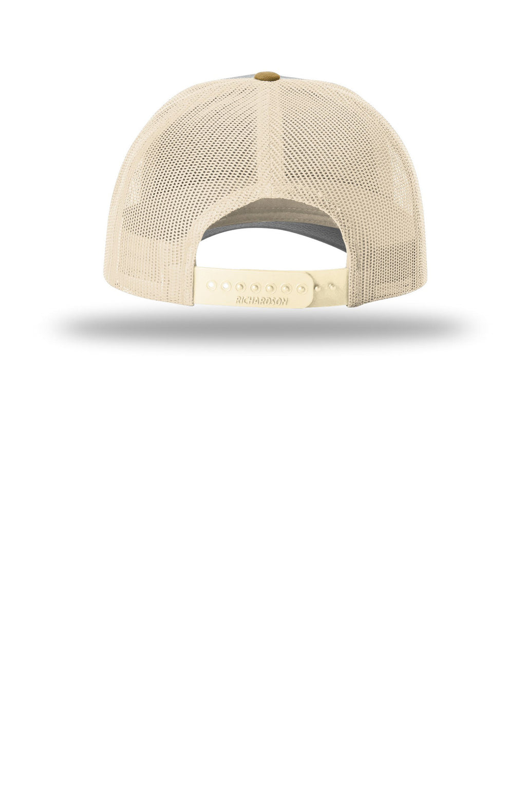 Richardson Low Pro Trucker 115 - Heather Grey/ Birch/ Amber Gold - back