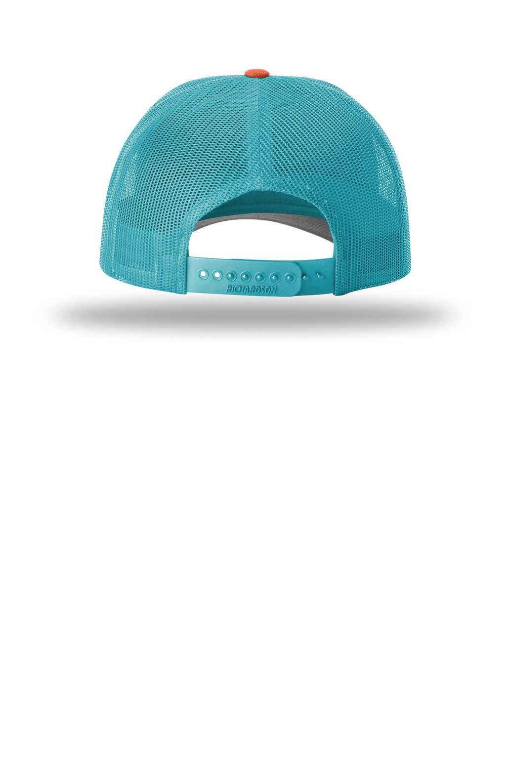 Richardson Low Pro Trucker 115 - White/ Hawaiian Blue/ Pale Orange - back