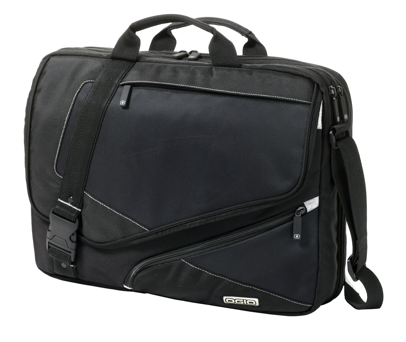 OGIO&reg; - Voyager Messenger. 117023 - Black/ Petrol - front