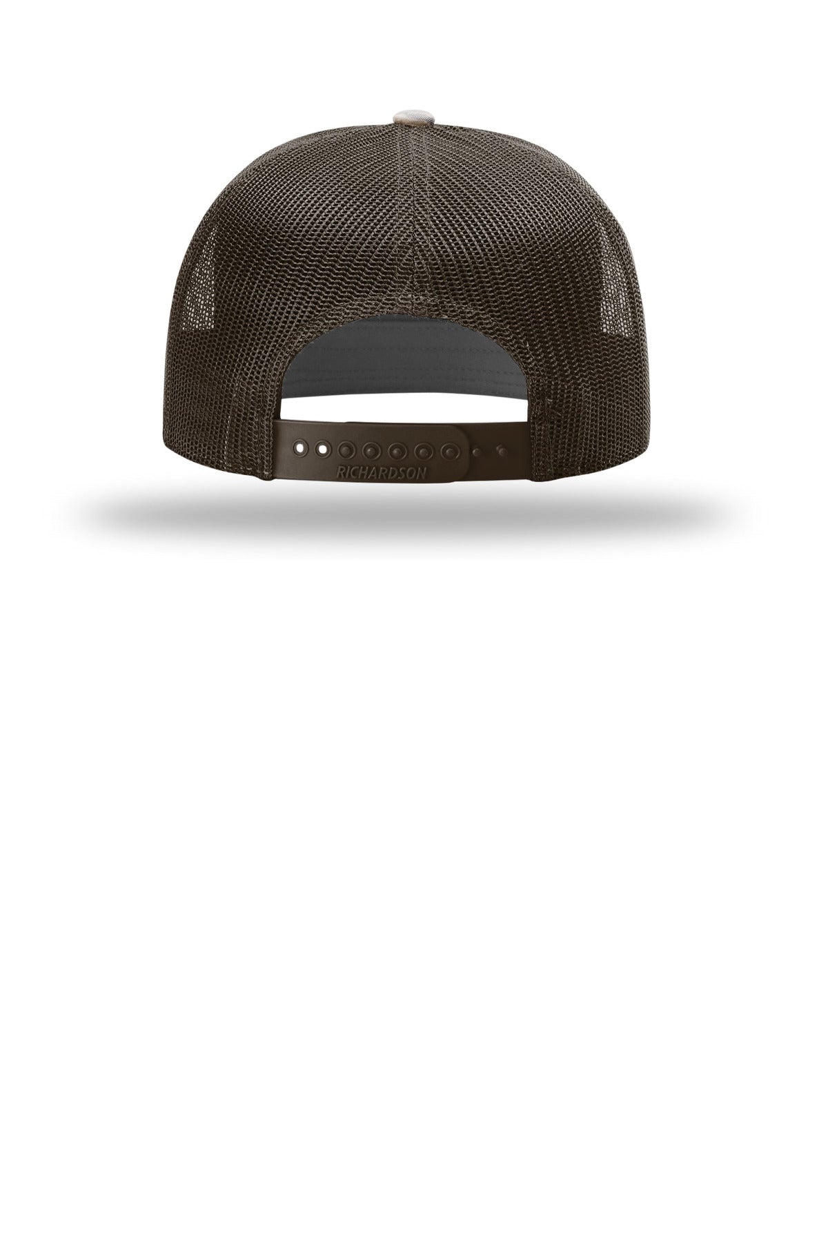 Richardson Printed 7-Panel Trucker 168P - Bark Duck Camo/ Brown - back