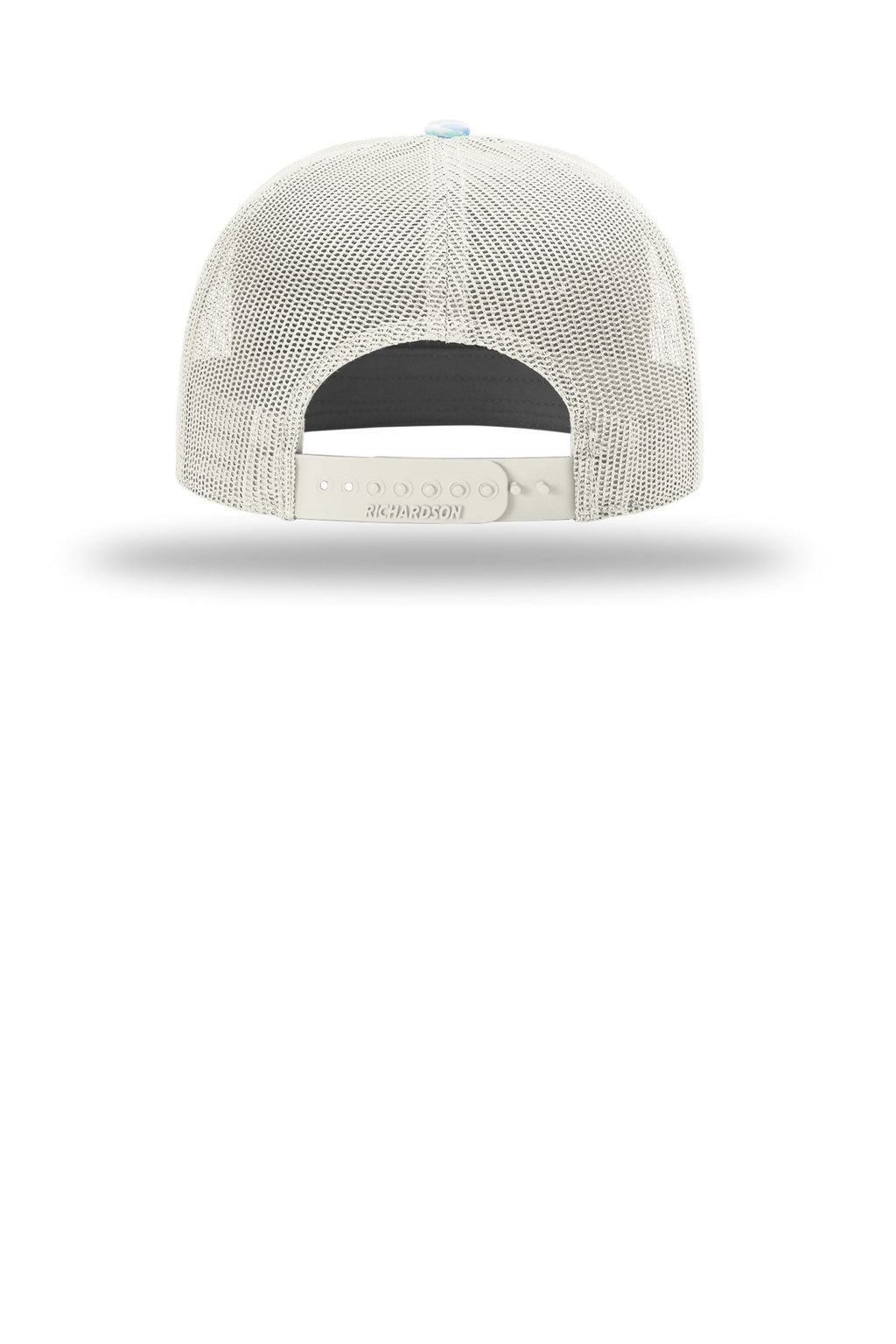 Richardson Printed 7-Panel Trucker 168P - Saltwater Duck Camo/ Ice Grey - back