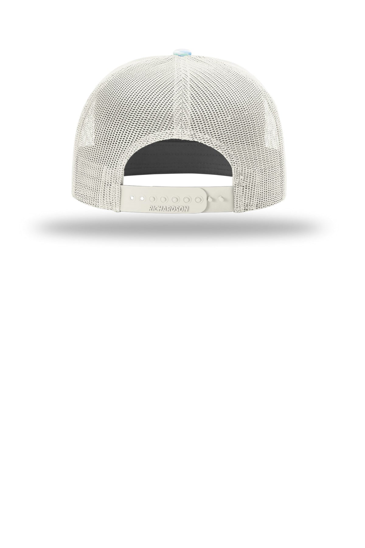 Richardson Printed 7-Panel Trucker 168P - Saltwater Duck Camo/ Ice Grey - back