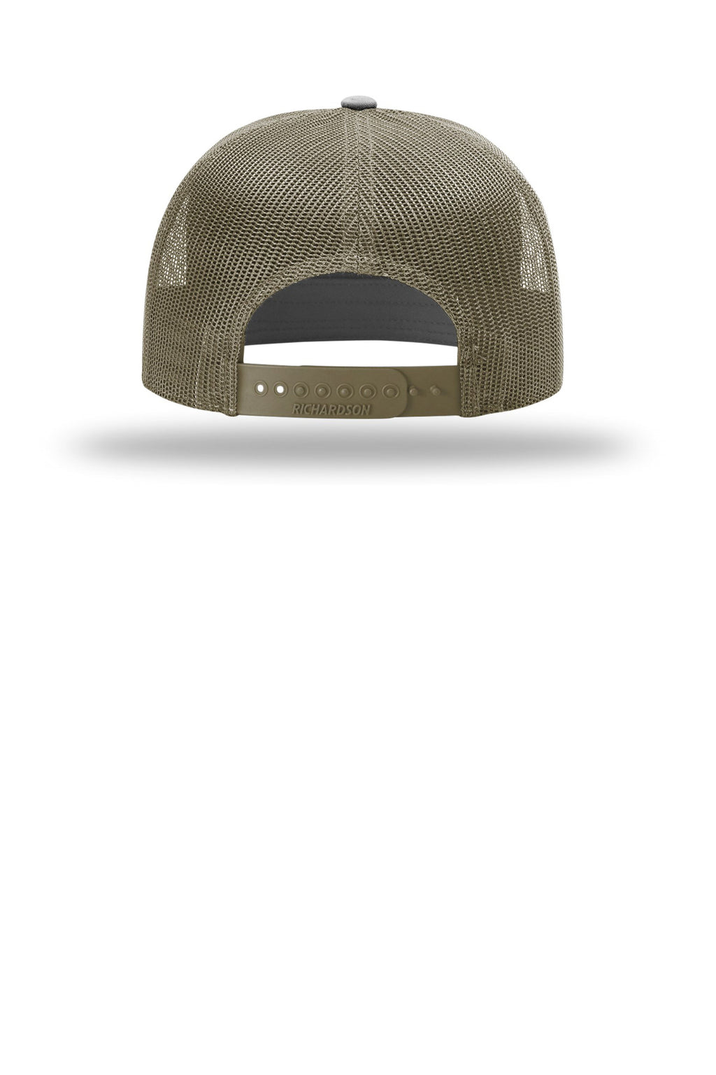 Richardson 7-Panel Trucker 168 - Black/ Green Camo/ Loden - back