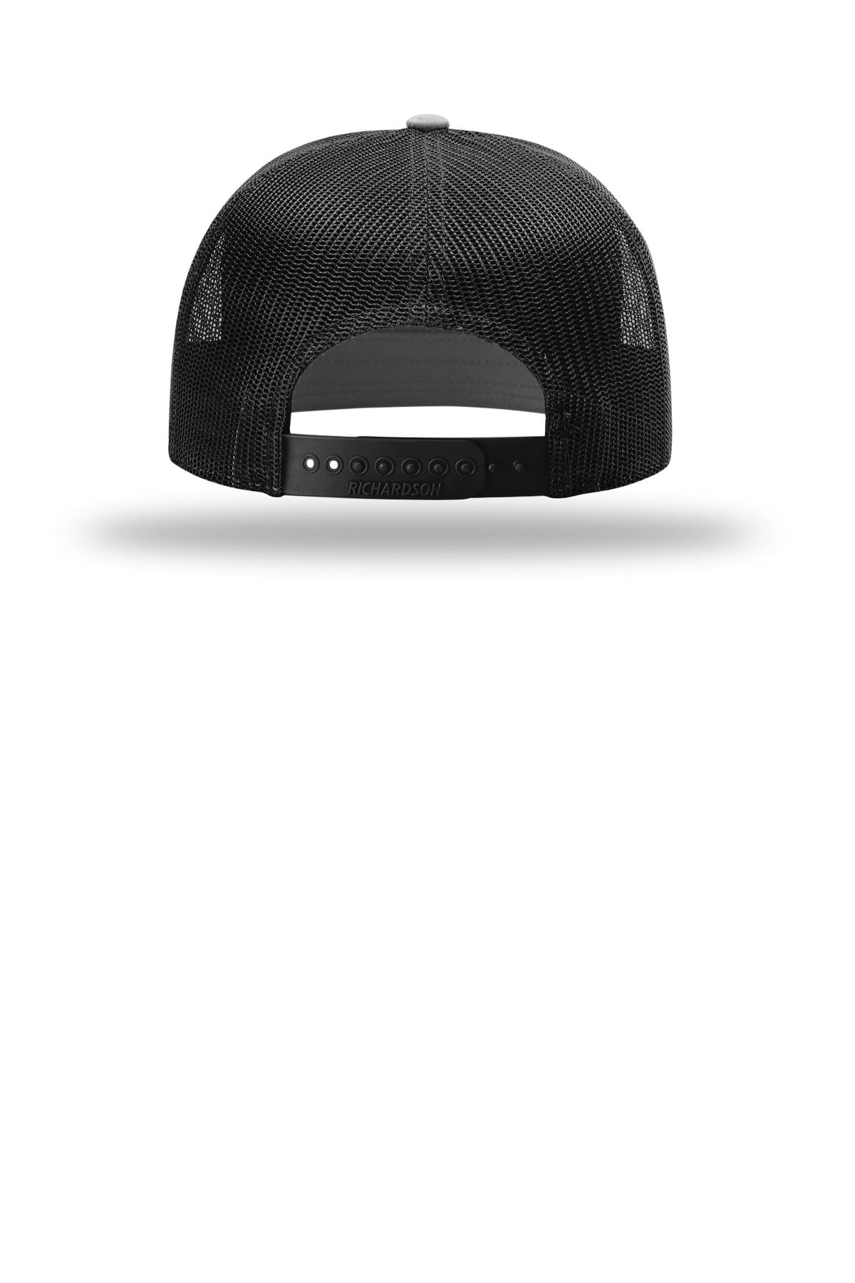 Richardson 7-Panel Trucker 168 - Charcoal/ Burnt Orange/ Black - back