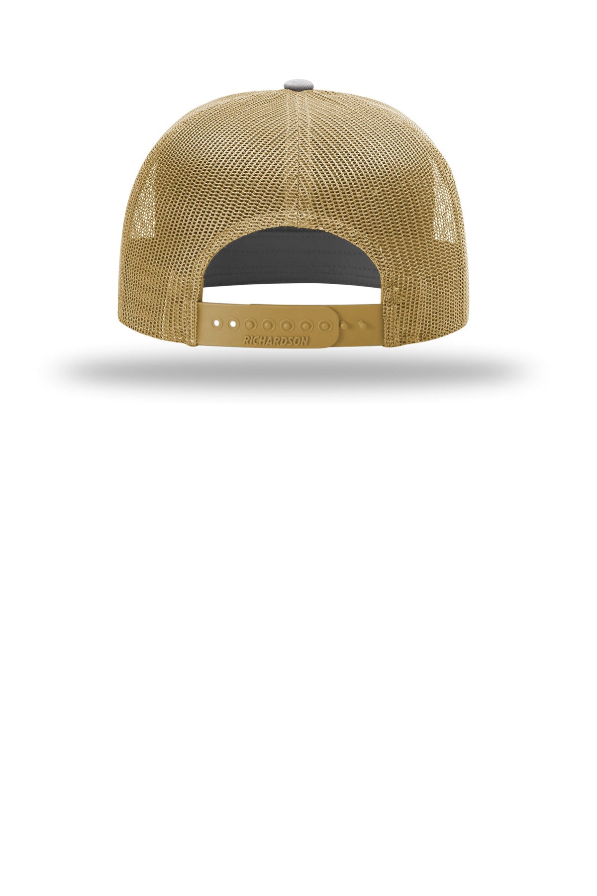 Richardson 7-Panel Trucker 168 - Charcoal/ Old Gold - back