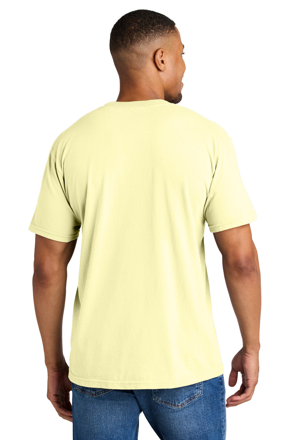 COMFORT COLORS Heavyweight Ring Spun Tee. 1717 - Banana - back