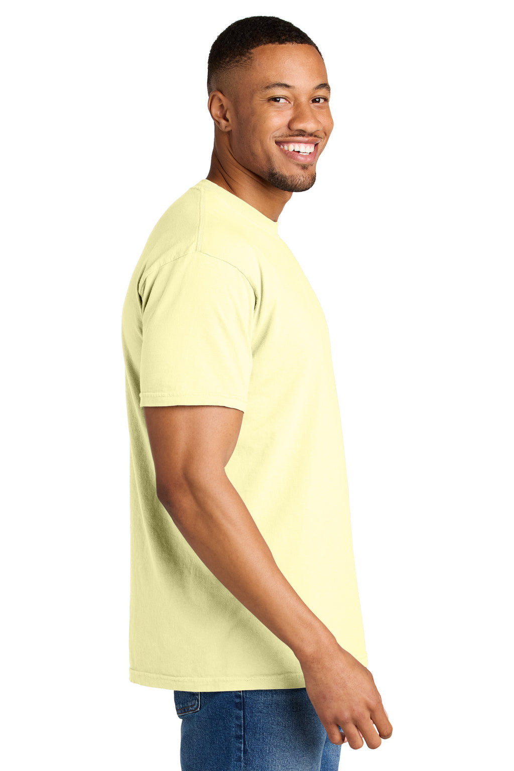 COMFORT COLORS Heavyweight Ring Spun Tee. 1717 - Banana - side