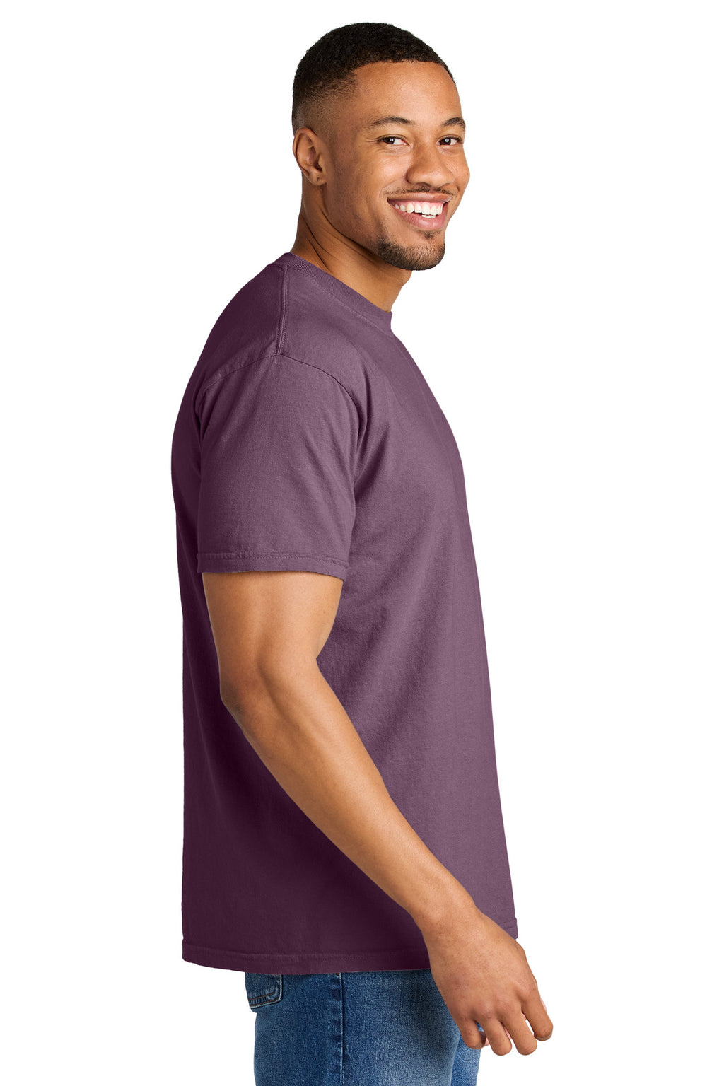COMFORT COLORS Heavyweight Ring Spun Tee. 1717 - Berry - side