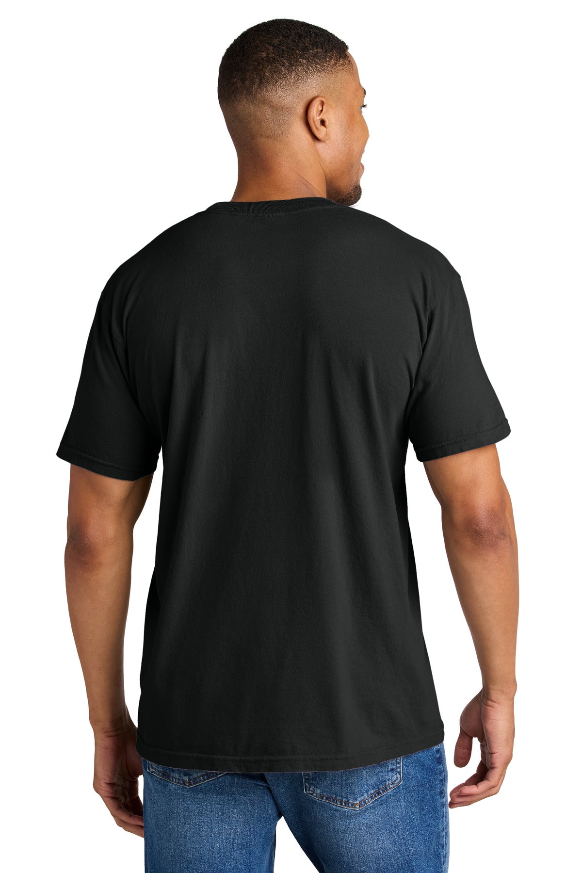 COMFORT COLORS Heavyweight Ring Spun Tee. 1717 - Black - back